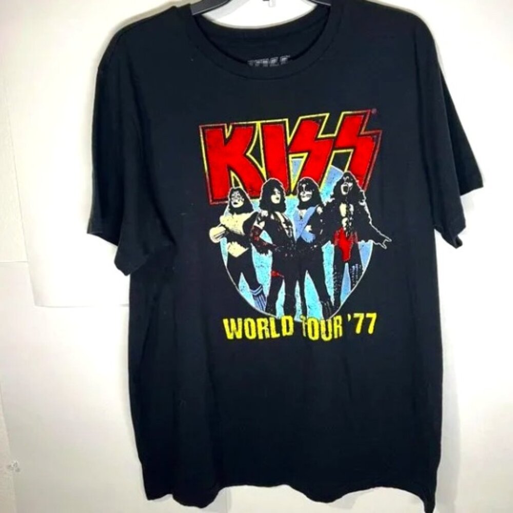 KISS Unisex World Tour 1977 T-shirt Size 2X